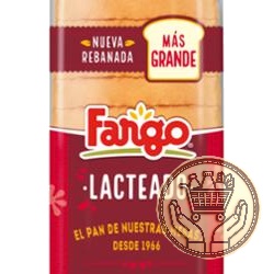 pan de molde blanco fargo lacteado 510grs