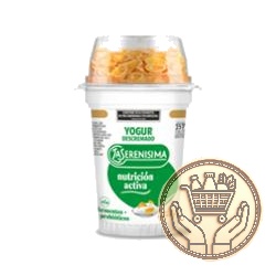 yogur descremado la serenisima nutrición activa natural con cereales 157grs