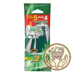 afeitadora descartable bic comfort 2 sensitive 5x4 5uni
