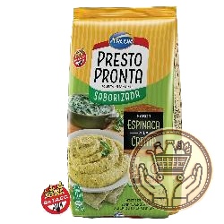 harina de maíz prestopronta espinaca y crema 250grs