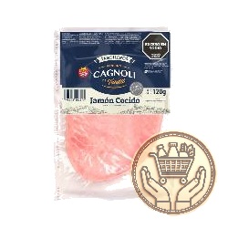 jamón cocido cagnoli natural feteado envasado 120grs