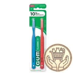cepillo de dientes gum classic suave 311 pack 2uni