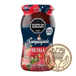 mermelada la campagnola frutilla frasco 454grs