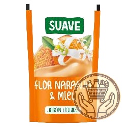 jabón líquido para manos suave flor naranja y miel doypack 220cm3