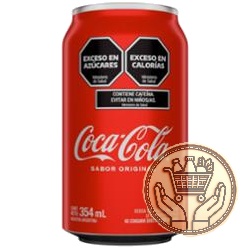 gaseosa coca-cola sabor original lata 354cm3