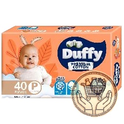 pañales duffy premium cotton p 40uni