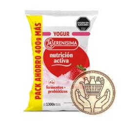 yogur bebible la serenisima nutrición activa frutilla sachet 1300grs