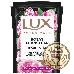 jabón líquido lux botanicals rosas francesas doypack 220cm3