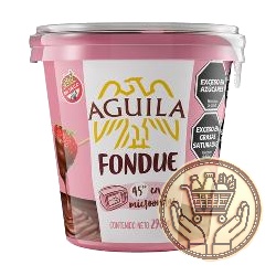 relleno águila chocolate 3 en 1 cubre tortas fondue  290grs