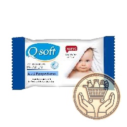 toallitas húmedas para bebé q-soft antipaspaduras 40uni