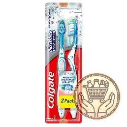 cepillo de dientes colgate max white 2x1 mediano 2uni