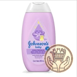 crema hidratante para bebé johnson´s para antes de dormir x 200cm3