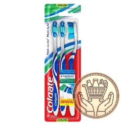 cepillo de dientes colgate triple acción 3x2 media 3uni
