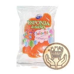 esponja de baño primer precio infantil 1uni
