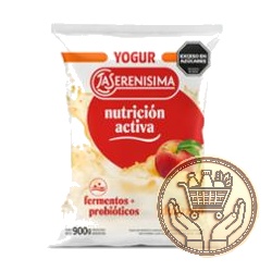 yogur bebible la serenisima nutrición activa durazno sachet 900grs
