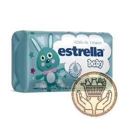 jabón de tocador estrella baby suavidad natural 75grs