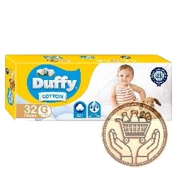 pañales duffy cotton hiperpack g 32uni