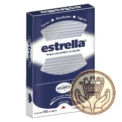 hisopos estrella algodón 100uni