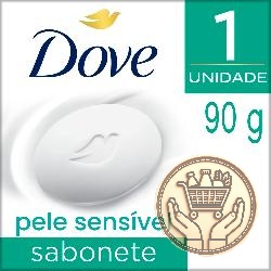 jabón de tocador dove piel sensible 90grs
