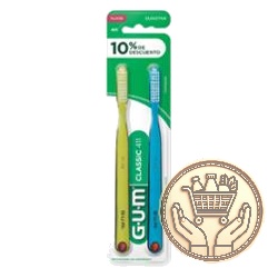 cepillo de dientes gum classic 411 pack 2uni