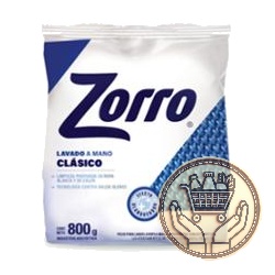 jabón en polvo zorro clásico lavado a mano 800grs