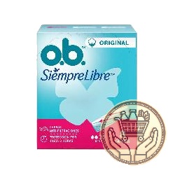 tampones o.b. siempre libre original mini 8uni