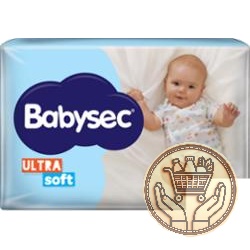 pañales babysec ultrasoft p 50uni