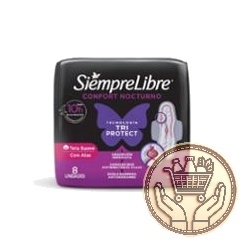 toallitas femeninas siempre libre adapt plus noche&día suave c/alas 8uni