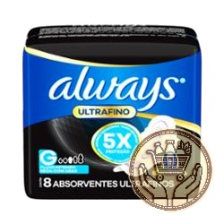 toallitas femeninas always ultrafina seca noche 8uni