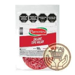 salame tipo milán piamontesa feteado envasado 150grs