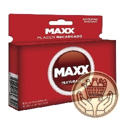 preservativos maxx texturado 6uni