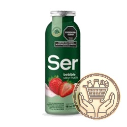 yogur bebible ser natural frutilla botella 190grs