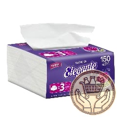 pañuelos descartables elegante blanco 150uni