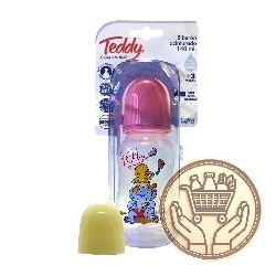 biberon acinturado teddy con tetina de silicona 140ml