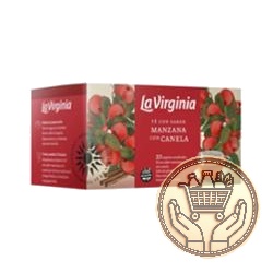 té la virginia sabor manzana y canela 40grs