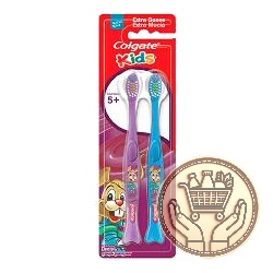 cepillo de dientes colgate pack kids +5 años x2 2uni