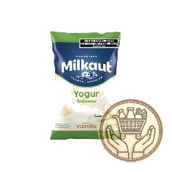yogur descremado bebible milkaut balance vainilla sachet 900grs