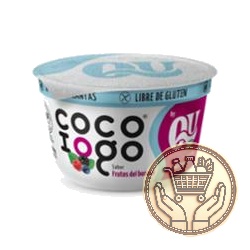 alimento tipo yogur vegano coco iogo sabor frutos rojos 160grs