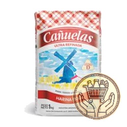 harina de trigo cañuelas 000 ultra refinada  1000grs
