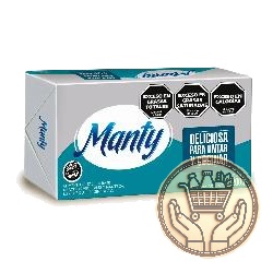 alimento untable a base de aceites vegetales y manteca manty 200grs