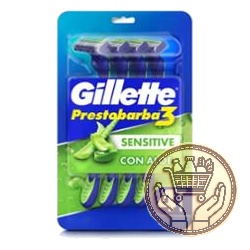 afeitadora descartable gillette prestobarba3 sensecare 4uni