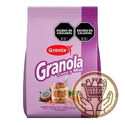 granola granix crocante coco y miel 350grs